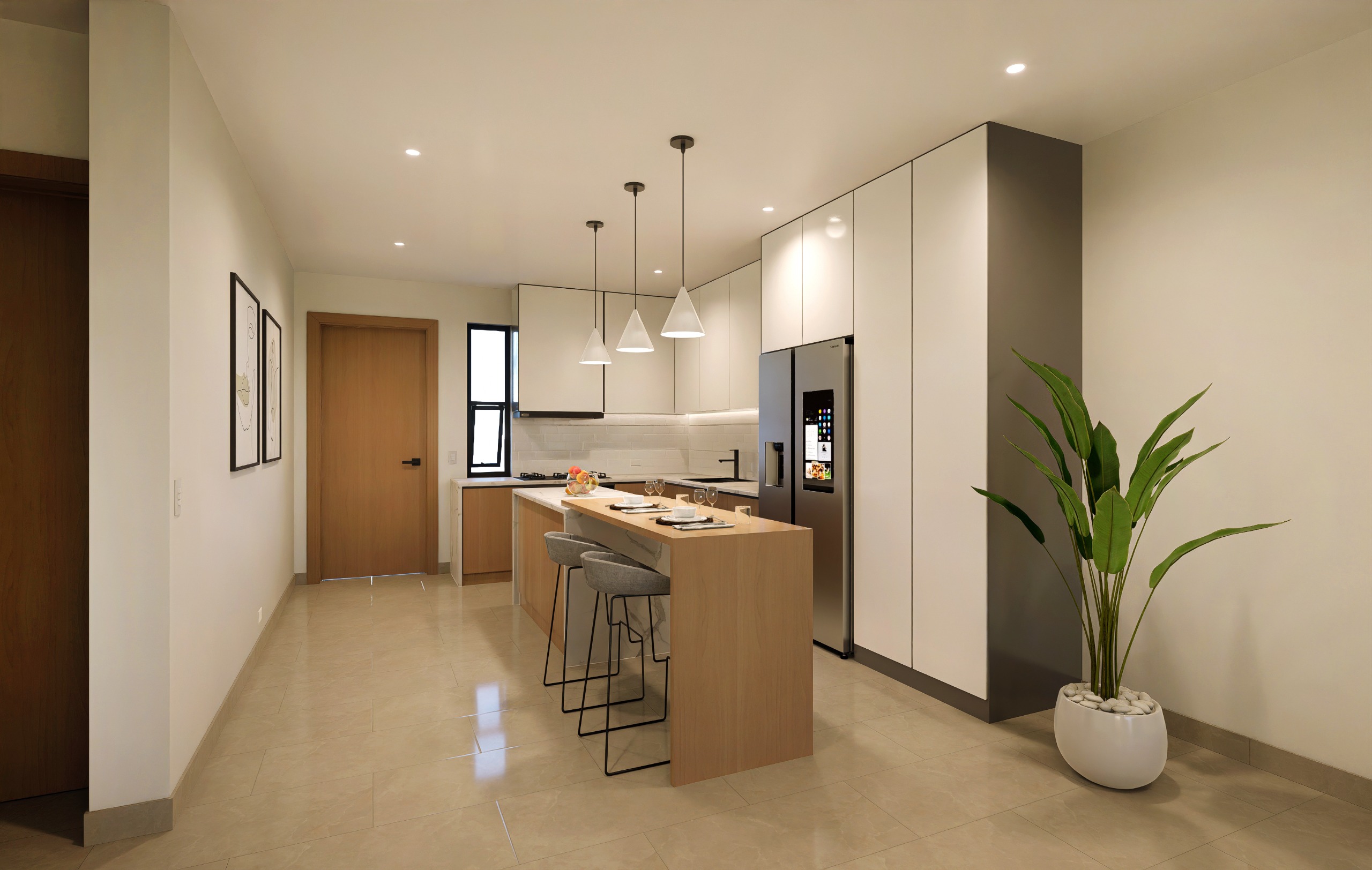 Caracol Cocotal Golf and Country Club Kitchen Render Photo